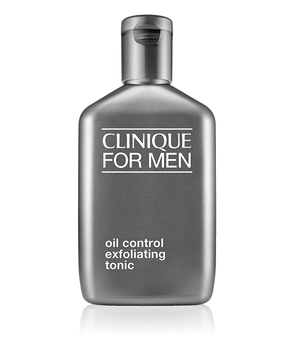 Clinique For Men&amp;trade; Oil Control Exfoliating Tonic, De-flakes to reveal clearer skin, unclogs pores.
