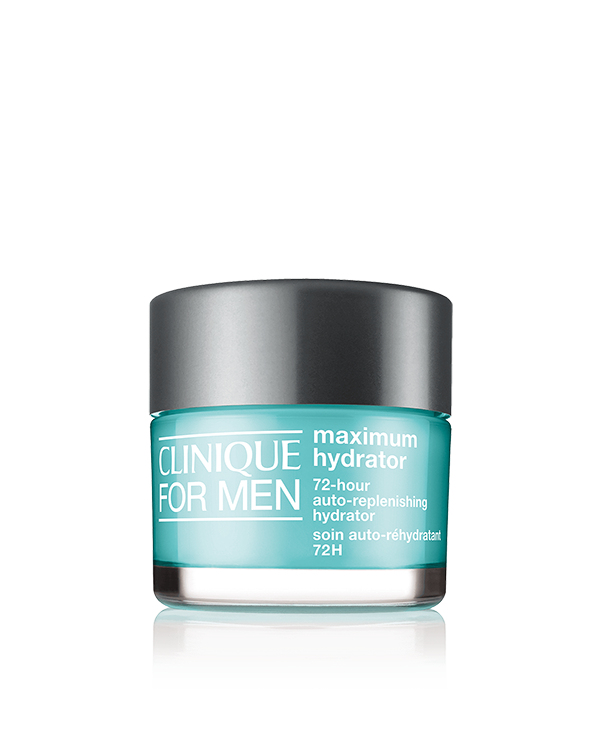 Clinique For Men&amp;trade; Maximum Hydrator 72-Hour Auto-Replenishing Hydrator, Lightweight, oil-free, addictively refreshing gel-cream instantly boosts hydration and rehydrates for 72 hours—even after washing your face.