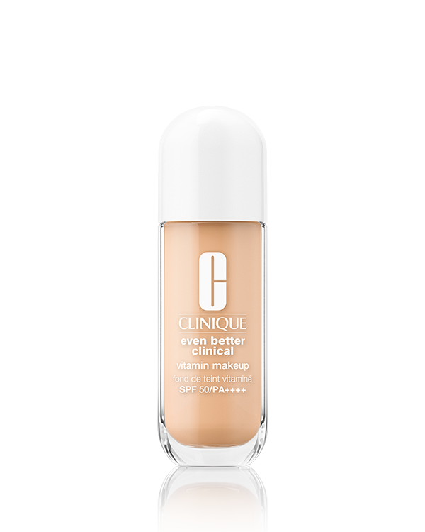 Even Better Clinical™ Vitamin Makeup SPF 50/PA++++, Lightweight foundation with SPF 50 and a vitamin-rich formula for more vibrant, healthy-looking skin. Dermatologist tested. Safe for sensitive skin. Allergy tested. 100% fragrance free.