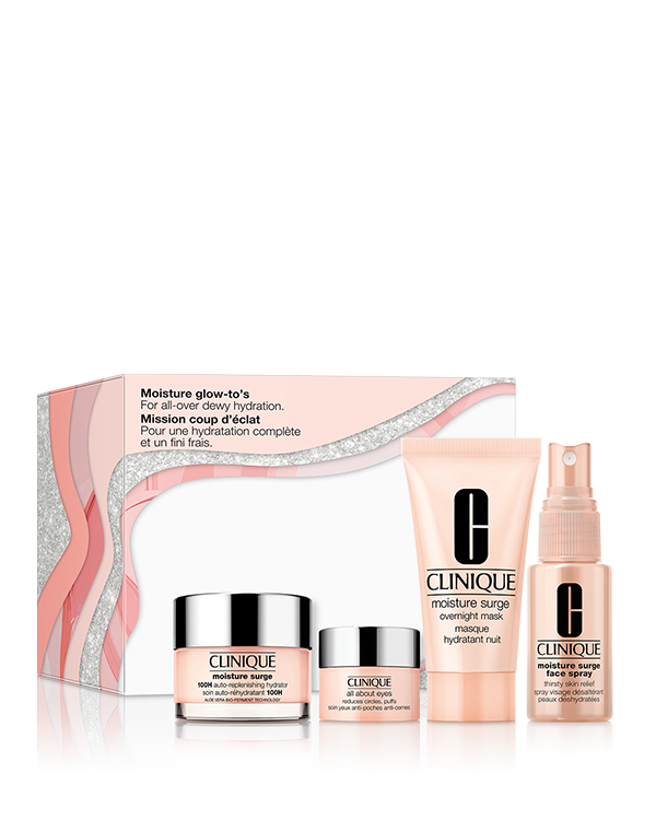 Moisture Glow-Tos Skincare Set, Skin-refreshers for all-over dewy hydration. A RM239 value.